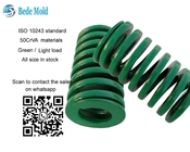 Materiales OD10~63mm del color verde 50CrVA de las primaveras del molde de la carga de la luz del estándar del ISO 10243